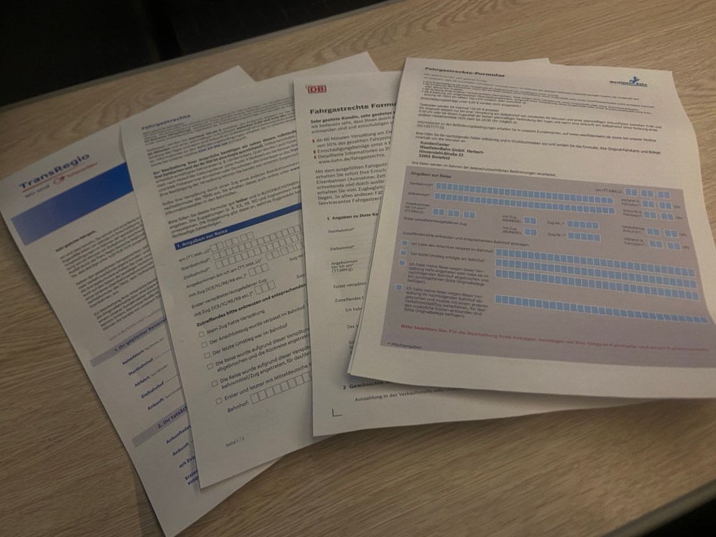 Fahrgastrechte der größten deutschen EVUs im Überblick