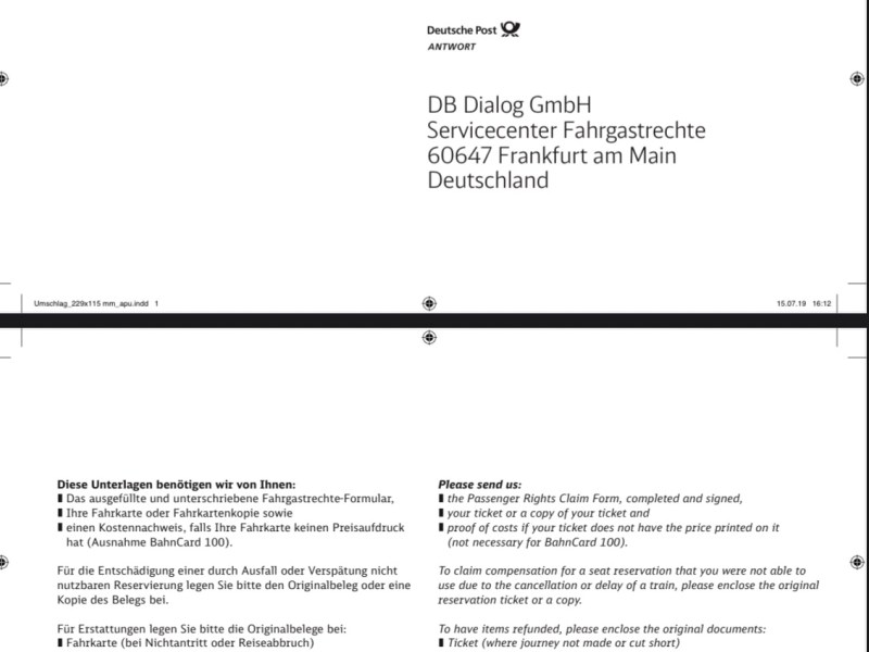 Fahrgastrechte: Online, Papier oder doch&nbsp;EU-Umweg?