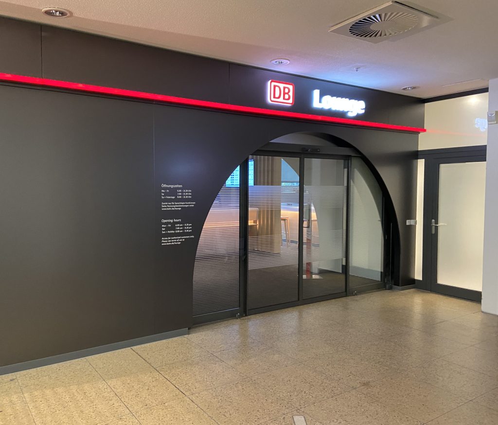 Eingang DB Lounge Hannover Hbf