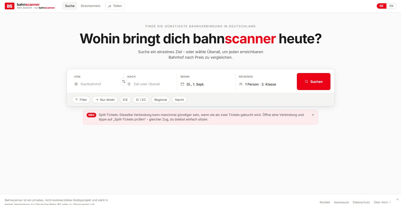 Bahnscanner suche